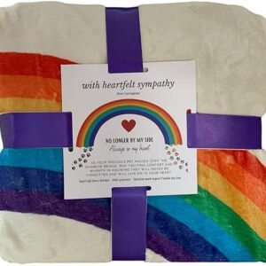 Rainbow Bridge Pet Memorial Blanket