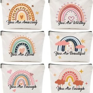 Rainbow Heart Cosmetic Bags - Inspirational Gifts
