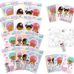 Rainbow Mermaid Coloring Book Set