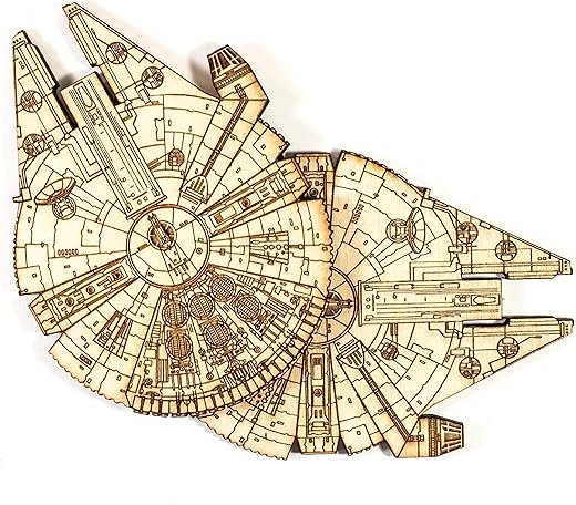 Raw Wood MFalcon Coaster Set