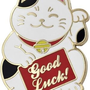 REAL SIC Lucky Cat Pin - Good Luck Charm
