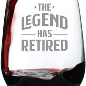 Retired Legend - Stemless Wine Glass