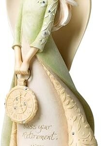Retirement Angel Figurine, 9" Stone Resin