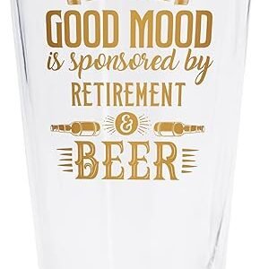 Retirement Beer Pint Glass - Funny Gift