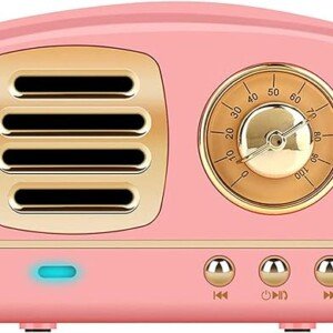 Retro Bluetooth Speaker with Enhanced Bass