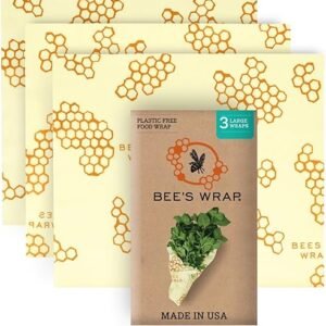 Reusable Beeswax Food Wraps, Eco-Friendly & Sustainable