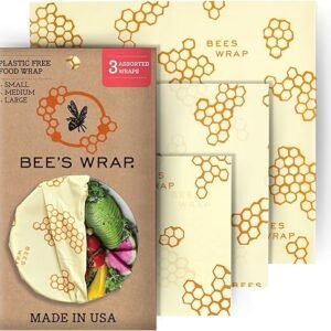 Reusable Beeswax Food Wraps, Eco-Friendly & Sustainable