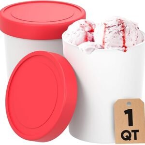 Reusable Leak-Free Ice Cream Storage Containers