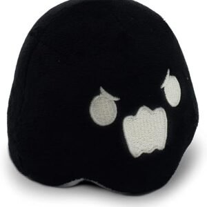 Reversible Ghost Plushie - White/Black - Sensory Fidget