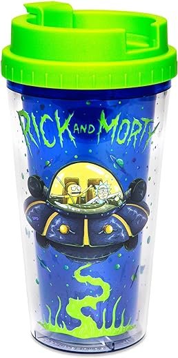 Rick and Morty Spaceship Travel Mug