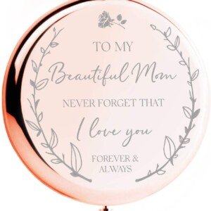 Rose Gold Compact Mirror - Sentimental Mom Gift
