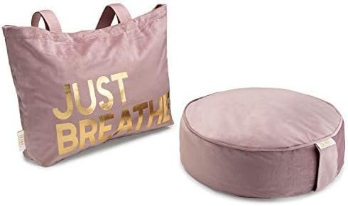 Round Zafu Yoga Pillow with Velvet