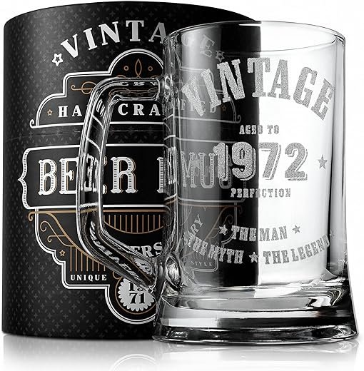 Royaltone Luxury Beer Mug for 50th Birthday