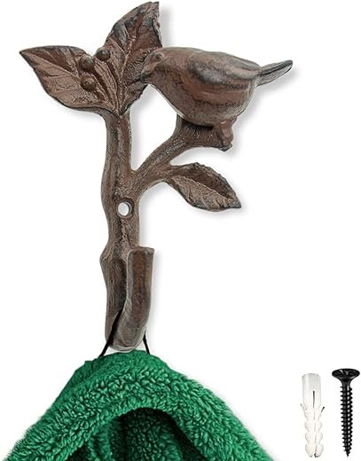 Rustic Bird Wall Hook/Hanger - Vintage Decorative Gift Idea