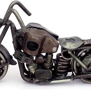 Rustic Standard Motorbike Metal Sculpture