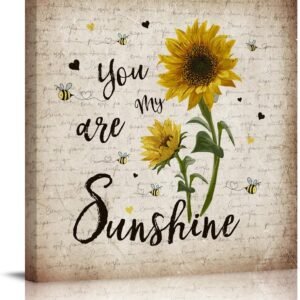 Sailground Sunflower Bee Canvas Artwork