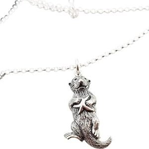Sea Otter Charm Necklace - Gift