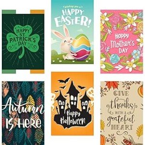 Seasonal Garden Flags Set | 10 Pack Holiday Assortment