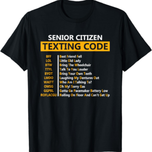 Senior Citizen's Texting Code Grandpa T-Shirt