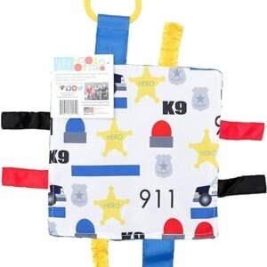 Sensory Square Lovey Toy: Police Theme
