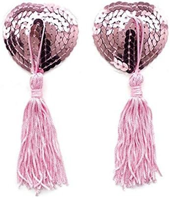 Sequin Nipple Covers with Tassel