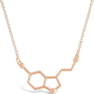 Serotonin Molecule Necklace for Women