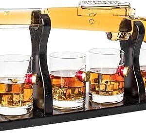 Shotgun Decanter Set with Bullet Glasses