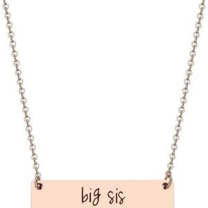 Sister Bar Necklace Set - Big & Lil Sis