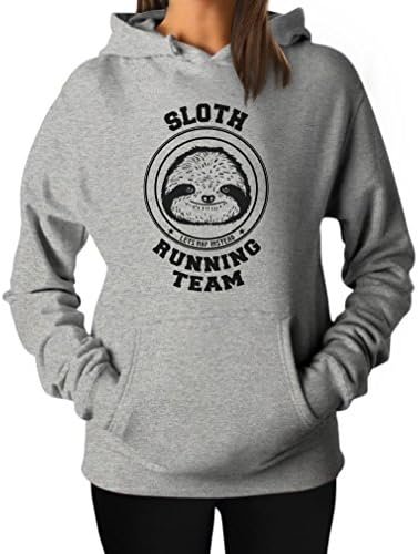 Sloth Running Team Hoodie - Funny Gifts for Women