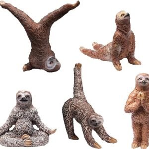 Sloth Yoga Figurines Set - 5 Pieces