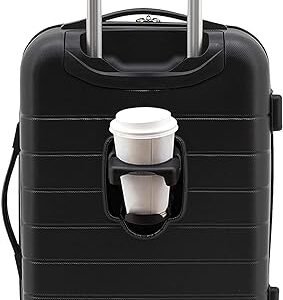 Smart Spinner Carry-On Luggage - Black