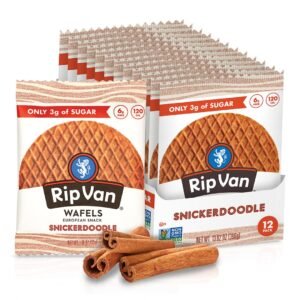 Snickerdoodle Stroopwafels - Healthy Snacks - 12 Pack