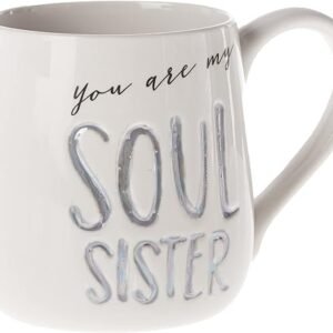 Soul Sister" Engraved Coffee Mug, Gray