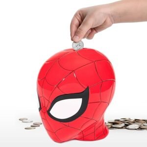 Spiderman Ceramic Coin Bank - Marvel Kids Décor