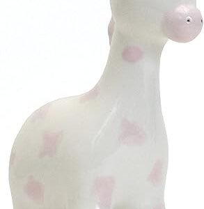 Spotted Giraffe Piggy Bank, Pink
