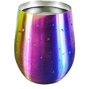 Stainless Steel Stemless Wine Glasses, 18 oz