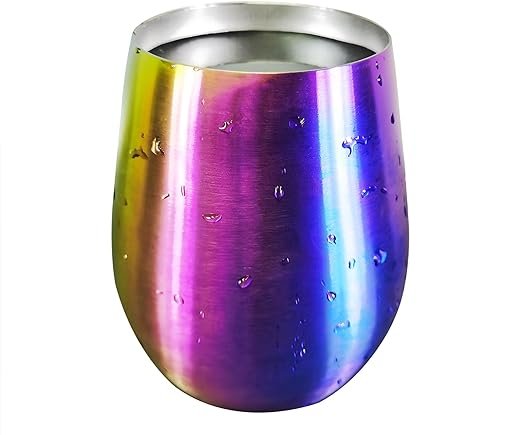 Stainless Steel Stemless Wine Glasses, 18 oz