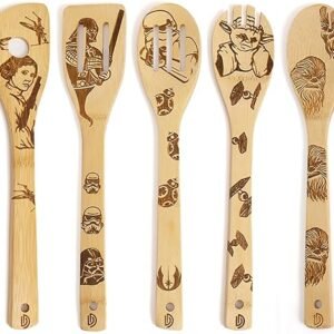 Star War Burned Wooden Spoons - Premium Quality Kitchen Gadgets