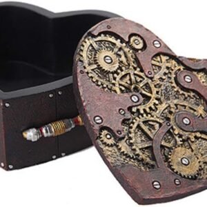Steampunk Mechanical Heart Shaped Box