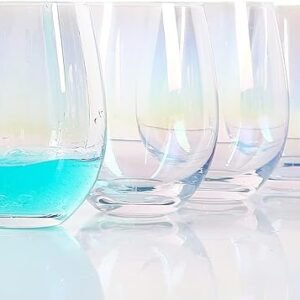 Stemless Wine Glass Set - 4 Glasses - Wine Gifts