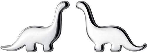 Sterling Silver Mini Dinosaur Stud Earrings