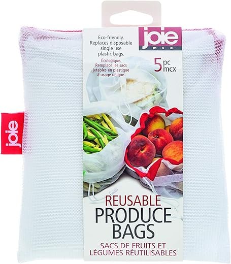 Sustainable Joie Reusable Produce Bags: 5pc