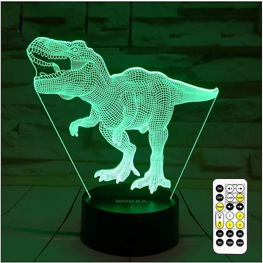 T-Rex 3D Night Light for Kids