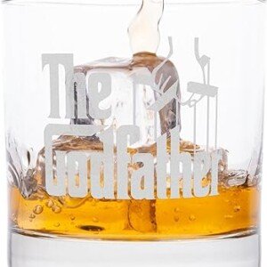 The Godfather Etched Whiskey Glass - Officially Licensed