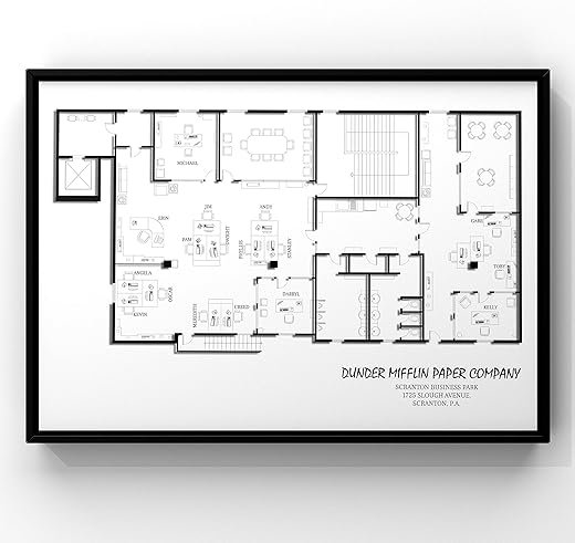 The Office TV Show Poster - Architectural Print