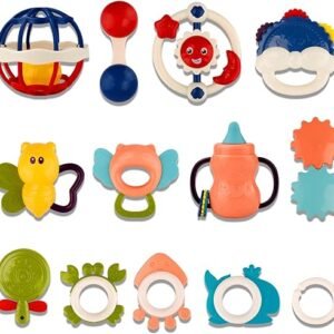 Tinabless Baby Rattle Toys for 6-12 Months