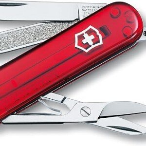Translucent Ruby Classic SD Pocket Knife