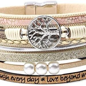Tree of Life Leather Bracelets - Inspirational Gifts