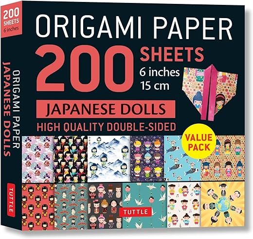 Tuttle Origami Paper: Japanese Dolls Design