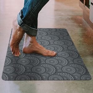Ultra-Thin Non-Slip Kitchen Rug - Grey Design